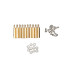 M3x20mm Messing Distanzbolzen Abstandhalter Set 10 Stück