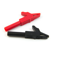 2 Stk. Krokodilklemme / Abgreifklemme 15A für 4mm Bananenstecker 2 Stk. Krokodilklemme / Abgreifklemme 15A für 4mm Bananenstecker