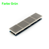 4 Module mit 8x8 LED Dot Matrix 32x8 Grün mit MAX7219 für Display