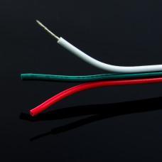 Litze 3 x 0.75mm² 18AWG Weiss/Grün/Rot Litze 3 x 0.75mm² 18AWG Weiss/Grün/Rot