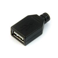 USB Typ A Buchse mit Lötkontakt