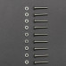 10 Stück M3x20mm Linsenkopfschrauben Set rostfrei Inox
