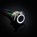 22mm Drucktaster mit RGB Beleuchtung 5V - Edelstahl