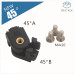 12 pieces 45° angle connector for 1515 Aluminum profile M5Stack