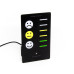CO2 traffic light with smileys and bar display