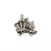10 Stück M4x8mm Linsenflachkopfschrauben Set rostfrei