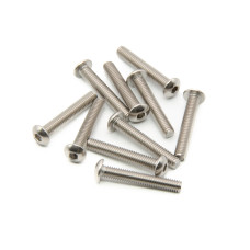 10 Stück M4x25mm Linsenflachkopfschrauben Set rostfrei