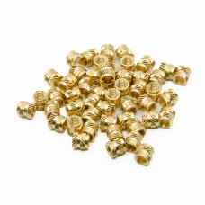 M6x8mm Threaded Inserts Brass Insert 50pcs