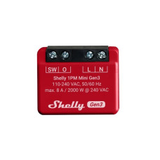 Shelly Plus 1PM Mini Gen3 WiFi Switch Shelly Plus 1PM Mini Gen3 WiFi Switch