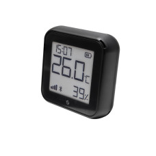 Shelly Plus HT Gen3 Matte Black WLAN Temperatur- und Feuchtigkeitssensor mit Display
