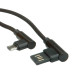 Micro USB 2.0 schwarz gewinkelt 0.8m Micro USB 2.0 schwarz gewinkelt 0.8m