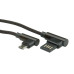 Micro USB 2.0 schwarz gewinkelt 0.8m Micro USB 2.0 schwarz gewinkelt 0.8m