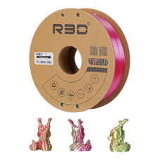 eSilk Mystic-PLA Gold-Green-Pink Filament 1.75mm 1Kg R3D