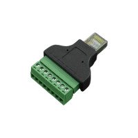 RJ45 Stecker 8p Adapter mit Schraubklemme