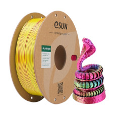 PLA-Silk Mystic Rouge-Jaune-Bleu Filament 1.75mm 1Kg eSun