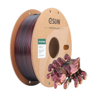 PLA-Silk Mystic Schwarz-Rot-Gold Filament 1.75mm 1Kg eSun
