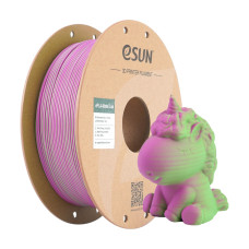 PLA-Matte Dual Grün-Pink Filament 1.75mm 1Kg eSun