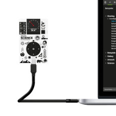 OXON USB 2.0-Kabel Gooseneck USB C - USB C 0.3m
