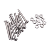 10 Stück M3x25mm Linsenkopfschrauben Set rostfrei Inox