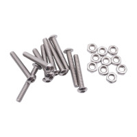 10 Stück M3x20mm Linsenkopfschrauben Set rostfrei Inox