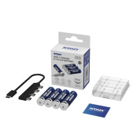 XTAR AA 1,5V Li-Ion Akku 4er Set mit USB-C Ladeanschluss 4100 mWh/2450 mAh XTAR AA 1,5V Li-Ion Akku 4er Set mit USB-C Ladeanschluss 4100 mWh/2450 mAh