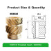 M3×5mm Inserts filetés en laiton pour insertion à chaud 100Pcs